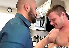 Bearded wolf drills tight ass bareback