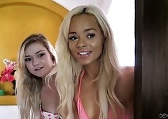 Fantastic doggy style sex with such a gorgeous blonde babe Nina Elle