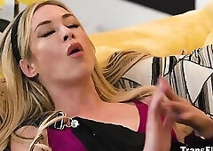 TS Erica Cherry have intimate sex with her friend Aiden Ashley