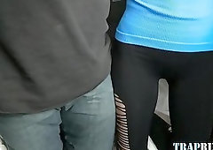 Straight guy rails ass