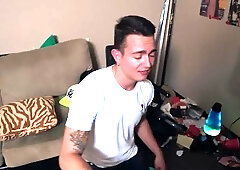 Dick Dorm - American Rico Mendiola & Ryan Kroger throat fuck