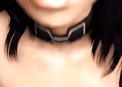 Busty brunette from a video game is getting fucked like a pornstar and enjoying it