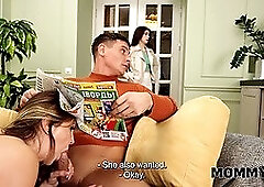 Hot MILF Moon Flower seduces her horny pimp for a steamy fuck-fest