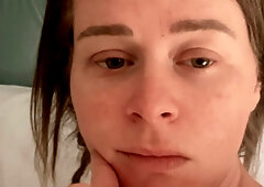 Amateur dirty talk degredation and face slapping