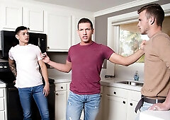 Jealousy-driven fuck scene with Jamie Steel and Hunter Smith