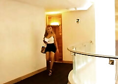 Sexy Latinas Transsexual Floozy drilled in Hotel
