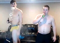 two taut Bisexous boyz Have fun And Have jointly A taut Bathroom