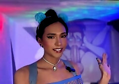 Transgender princess, ts-ejaculation, trans-solo