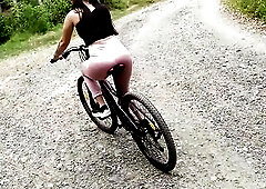 Bike ride ended with hard sex in the centre of the forest with my recent ally.