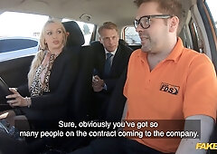 Amber Jayne and her hubby have a wild car ride to rekindle their lustful desires