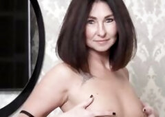 Slim mother I'd like to fuck Eve Ebony Stuffs Her Hairless Cunt With Her Fresh Sextoy