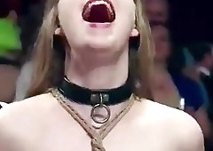 Maledom session with a tied up babe loving the feeling