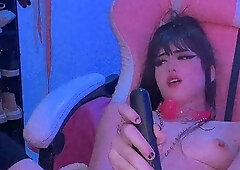 Two horny lesbian girls fuck each other to an orgasm