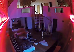 Horny lovers indulging in passionate sex on hidden camera