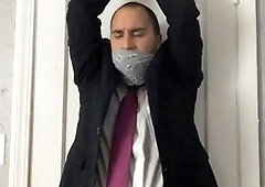 Self gag, gay otm gagged, gay role play