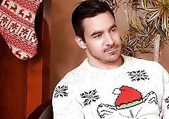 Jordan Levine gives Brett a good old Christmas plow