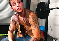 Hunk Cowboy Gives It To Sexy Muscle Jock Gladiator - Teaser Video