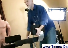 Porn hunk Tommy Dxxx posing naked for the camera