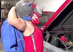 Ass fucking, small cock, big tool