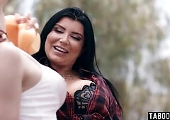 MILF waxing a car anda trannys big cock