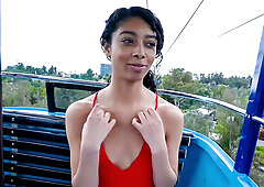 Small-tit brunette Jada Doll gets screwed in bed