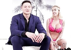 Tattooed vixen Danae Mari devours Colton Corso’s Latino booty in his Watch Him Screw debut. This babe sniffs his hirsute pits, sucks his toes, and r