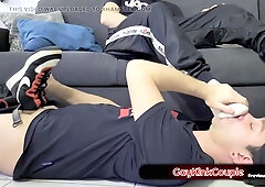 Getting Horny By Sneaker Socks And Feet With Feet Slave