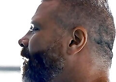 DILF stepuncle with muscled hairy body barebacks twink