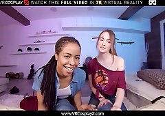 Post apocalyptic 3some sex With Hazel Moore And Kira Noir