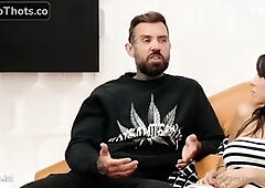 Plugtalk_Cece And Kasey - Two Ex Cops Rough Fuck On Orange Couch