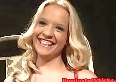 Bondage master mouth fucks his naughty sub slut BDSM porn