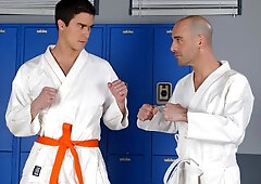 Karate enthusiasts Adam Russo and Mike Martinez wind up fucking