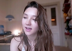 Stacked brunette goes solo toys and masturbation