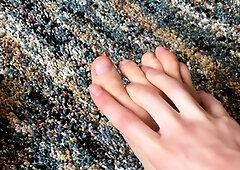 Hot amateur european foot and pantyhose fetish