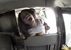 Sexy hottie with round ass Layla Lykez is jumping on a big wiener