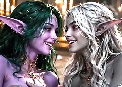 Teen Dream Elven Lesbo Love Scene