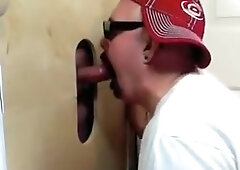 Gloryhole Newbie Cums To Feed