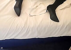 dildo and balls inside before cumming