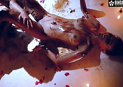 Desi Indian Marriage Anniversary Special Candle Light Chocolate Sex With Hot Teen Sudipa