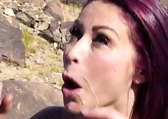 Sex way out in the desert with a slutty pornstar