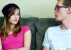 Bubble butt nympho Alaina Dawson consoles and fucks friends big cock