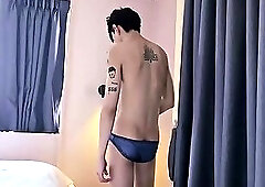 Tahi guy modeling his cock