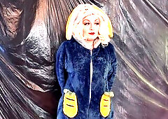 Hot LAUGHABLE bunny JOI stroke instructions! in cute pyjama!