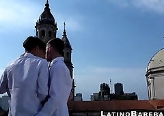 Bareback threesome with the hottest twink Latinos