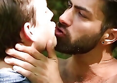 Muscle son anal sex with cumshot