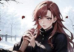 Snowy Rose & Cum-splattered Surrender: mother I'd like to fuck's Sex toy Feast in Winter