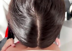 Public sex with a hawt brunette hair in a Cropp fitting room