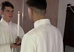 Priest Bangs Cheating Catholic Boys