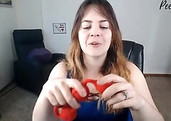 Doc Johnson Kinky Red Weighted Anal beads