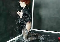 FUCK.com - Kety Pearl Wears Red Shoes To Her Date With Slimewave